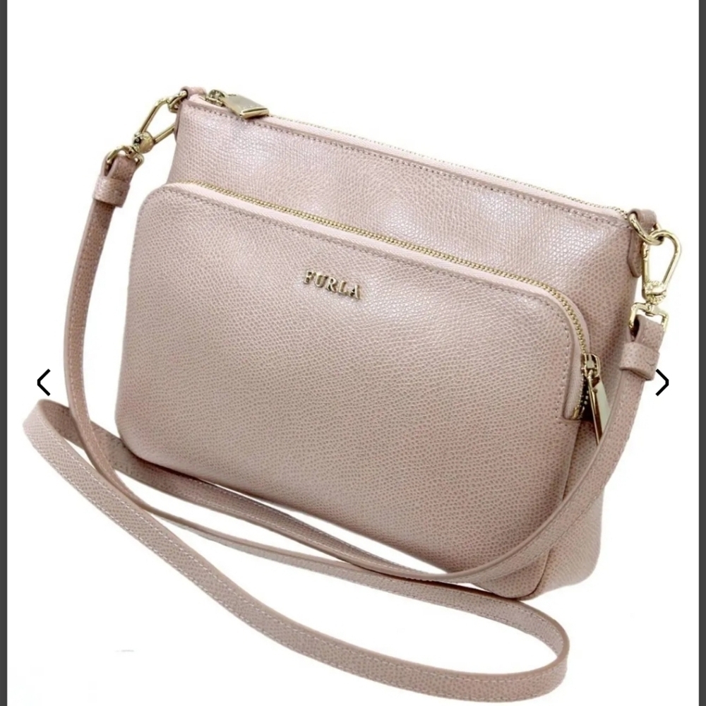 Furla Cearm Leather Shoulder Bag 2-Way – Authentic Pre-Owned